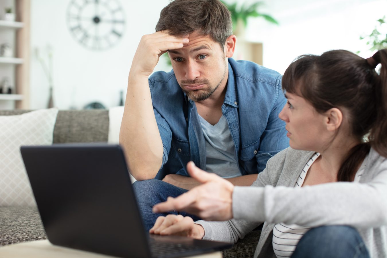 Sad homebuyers
